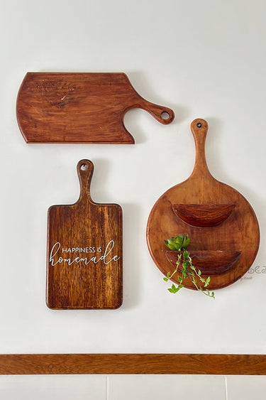 Decorative Kitchen Choppping board set with quote