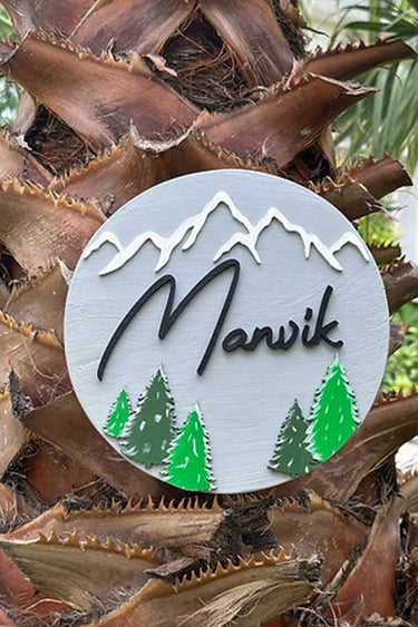 Pine trees name board
