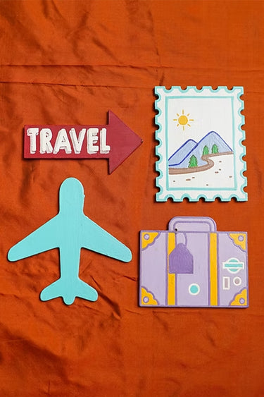 Wooden Fridge Magnet-Travel