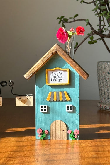 Walnut & Blue-Mini Muse House Combo