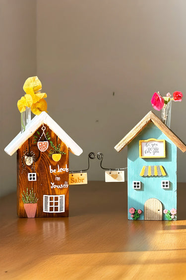 Walnut & Blue-Mini Muse House Combo