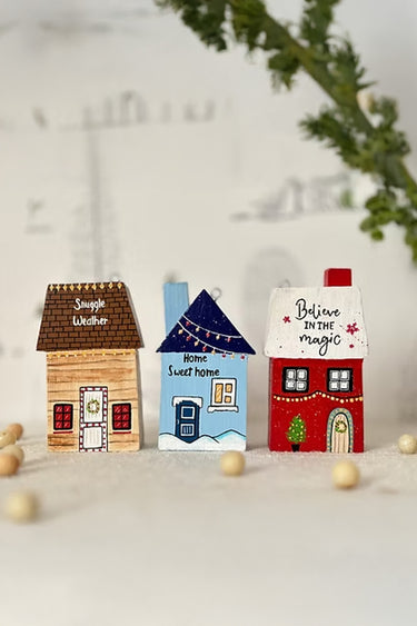 Snowy Xmas Miniature House set