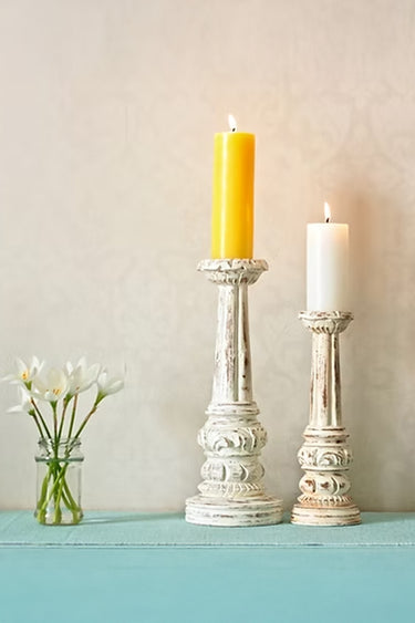 Retro Candle Holder set-Teak