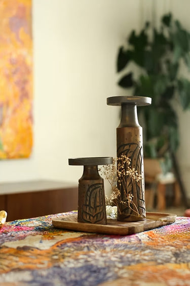 Leaf Candle Holder set