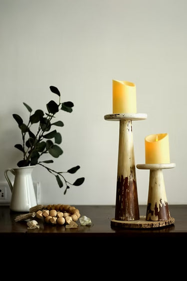 Ombre Farmhouse Candle Holder set