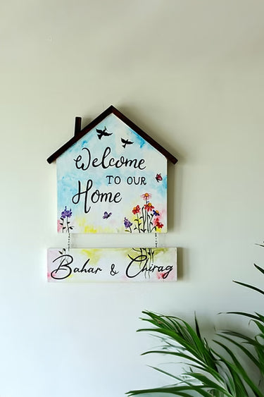 Handpainted house name board