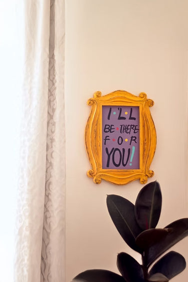 F-R-I-E-N-D-S Signature Hand Carved Quote Frame-Medium