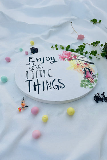 Enjoy the little things-girl swing