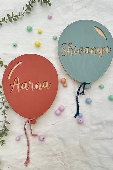 Twins Name board Balloon name board