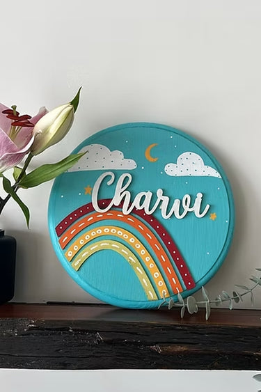 Rainbow Name Plate