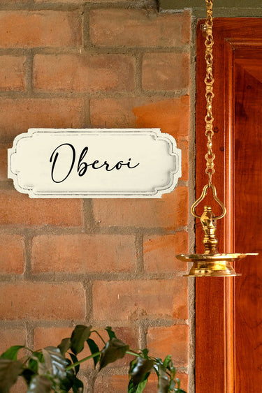 Vintage Colonial Name board
