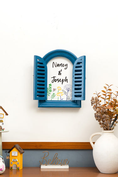 Vintage Window Name board-Wild flowers